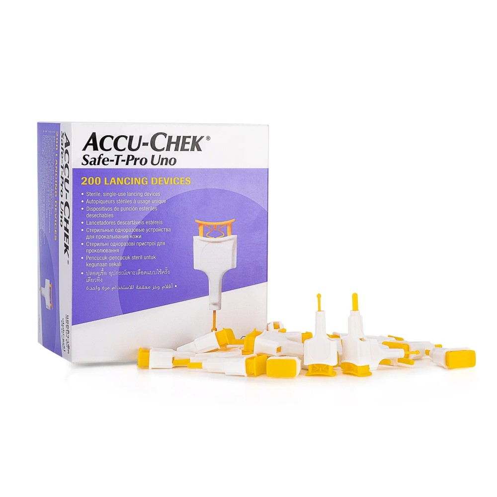 LANCETAS RETRACTIL ACCU-CHEK SAFE-T PRO UNO