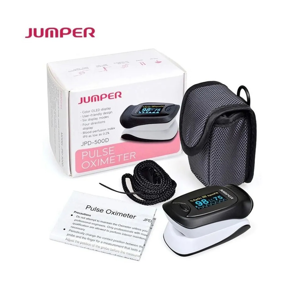 PULSO OXIMETRO DE DEDO JUMPER JPD-500E - Imagen 2