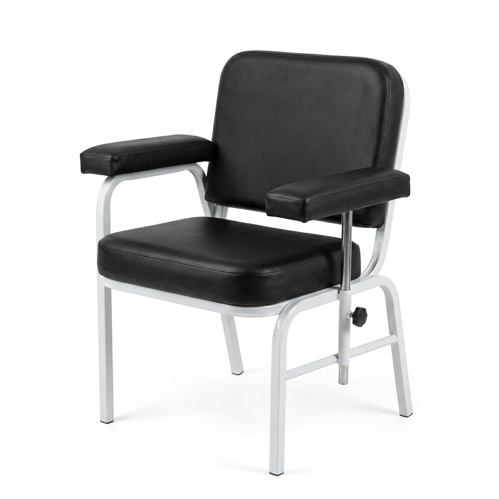 SILLA PARA TOMA DE MUESTRAS CON BRAZO REGULABLE